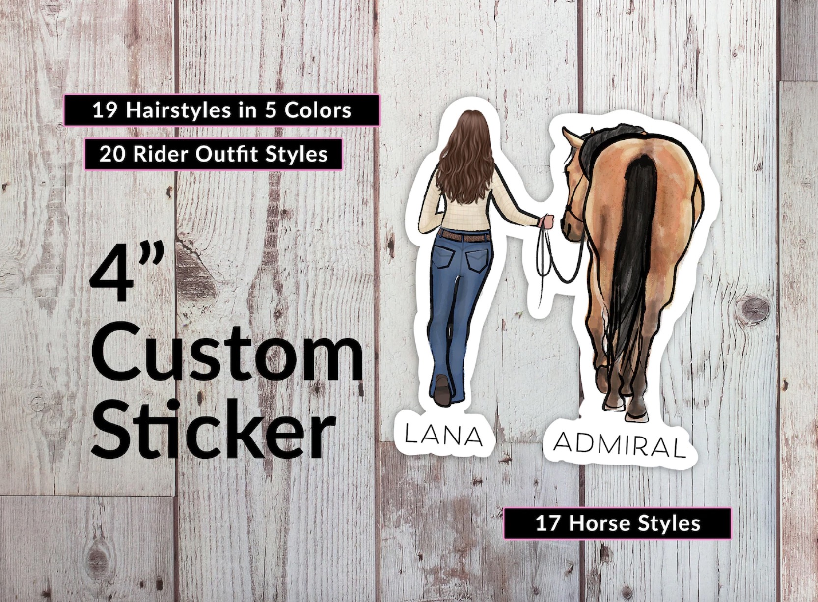 Custom Horse Stickers